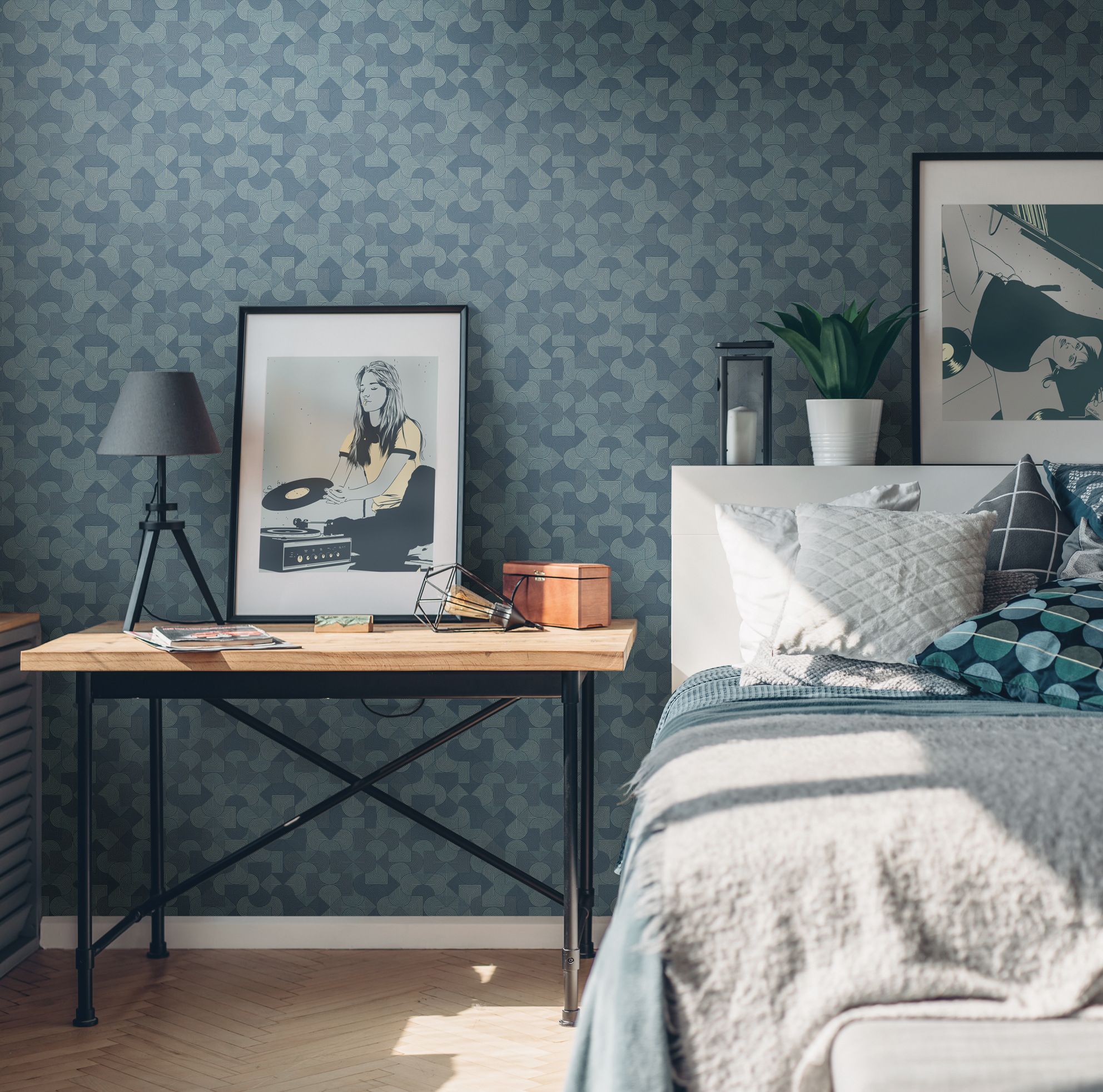 Обои Milassa Микадо Кимоно KTS2 021 10,05×1 фото в интерьере